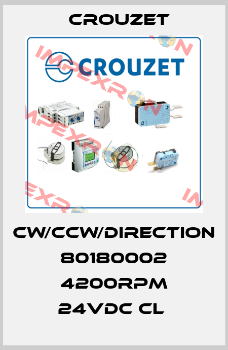 CW/CCW/DIRECTION 80180002 4200RPM 24VDC CL  Crouzet