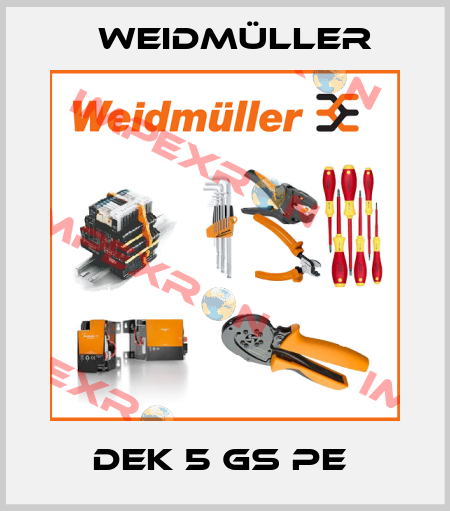 DEK 5 GS PE  Weidmüller