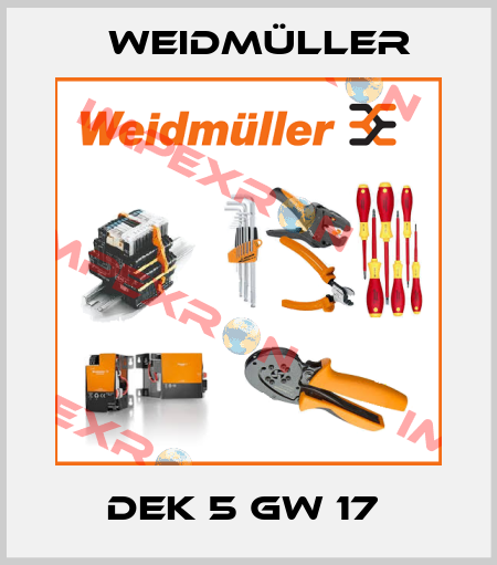 DEK 5 GW 17  Weidmüller