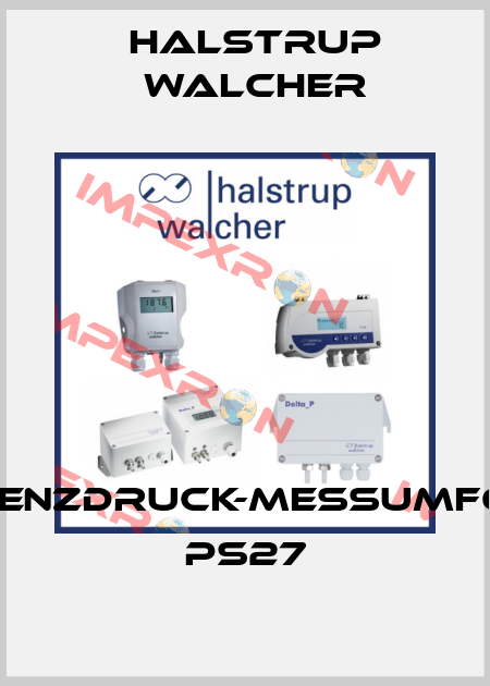 DIFFERENZDRUCK-MESSUMFORMER PS27 Halstrup Walcher