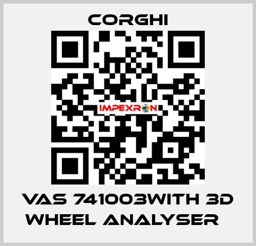 VAS 741003with 3D wheel analyser   Corghi