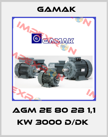 AGM 2E 80 2B 1,1 KW 3000 D/DK  Gamak