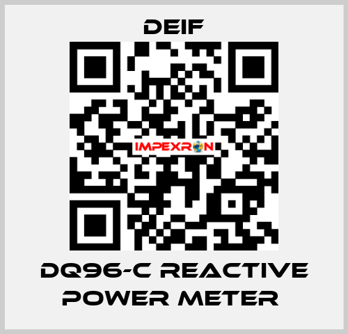 DQ96-C REACTIVE POWER METER  Deif