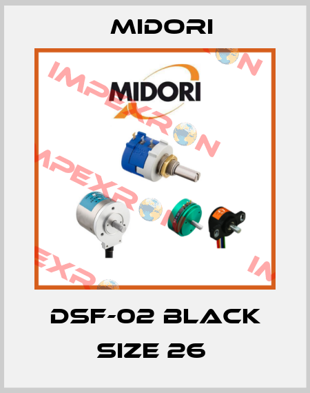 DSF-02 BLACK SIZE 26  Midori