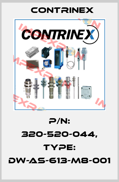 p/n: 320-520-044, Type: DW-AS-613-M8-001 Contrinex