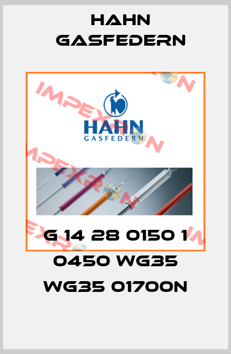G 14 28 0150 1 0450 WG35 WG35 01700N Hahn Gasfedern