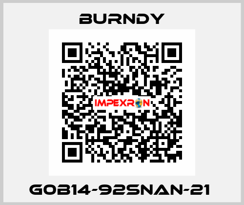 G0B14-92SNAN-21  Burndy