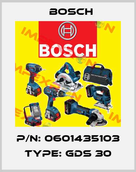 P/N: 0601435103 Type: GDS 30 Bosch