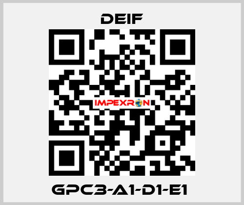 GPC3-A1-D1-E1  Deif