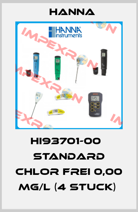 HI93701-00   STANDARD CHLOR FREI 0,00 MG/L (4 STUCK)  Hanna