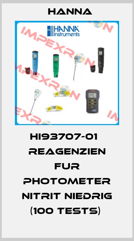 HI93707-01   REAGENZIEN FUR PHOTOMETER NITRIT NIEDRIG (100 TESTS)  Hanna