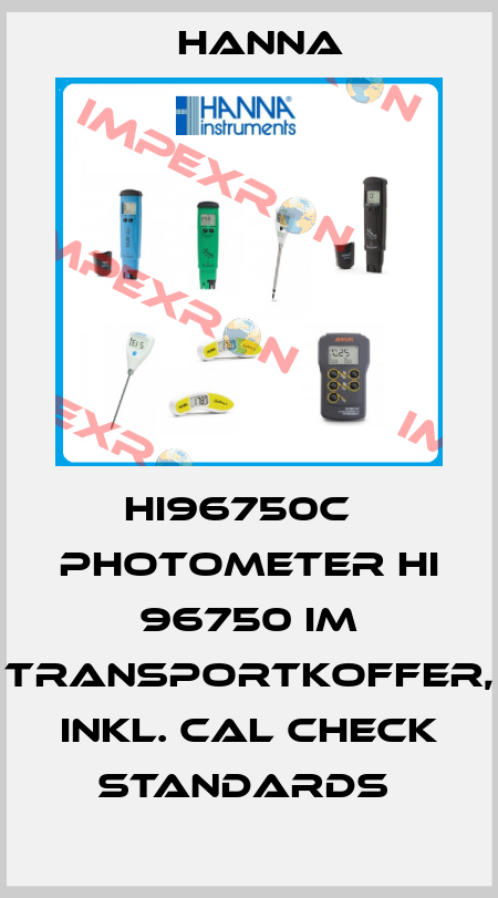 HI96750C   PHOTOMETER HI 96750 IM TRANSPORTKOFFER, INKL. CAL CHECK STANDARDS  Hanna