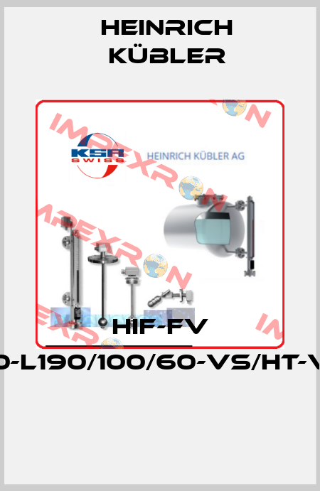HIF-FV 50/40-L190/100/60-VS/HT-V44HI  Heinrich Kübler