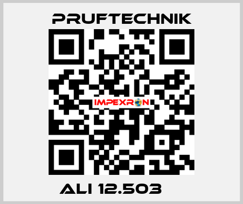  ALI 12.503     Pruftechnik