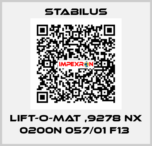 LIFT-O-MAT ,9278 NX 0200N 057/01 F13  Stabilus