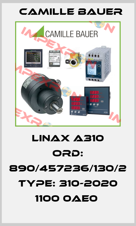 LINAX A310 ORD: 890/457236/130/2 TYPE: 310-2020 1100 0AE0  Camille Bauer