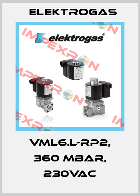 VML6.L-Rp2, 360 mbar, 230VAC Elektrogas