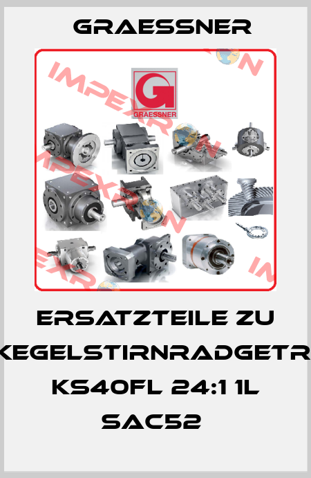 Ersatzteile zu Kegelstirnradgetr. KS40FL 24:1 1L SAC52  Graessner