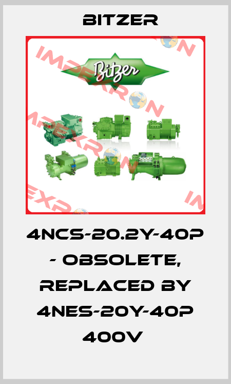 4ncs-20.2y-40p - obsolete, replaced by 4NES-20Y-40P 400V  Bitzer