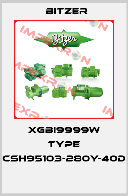 XGBI9999W Type CSH95103-280Y-40D  Bitzer