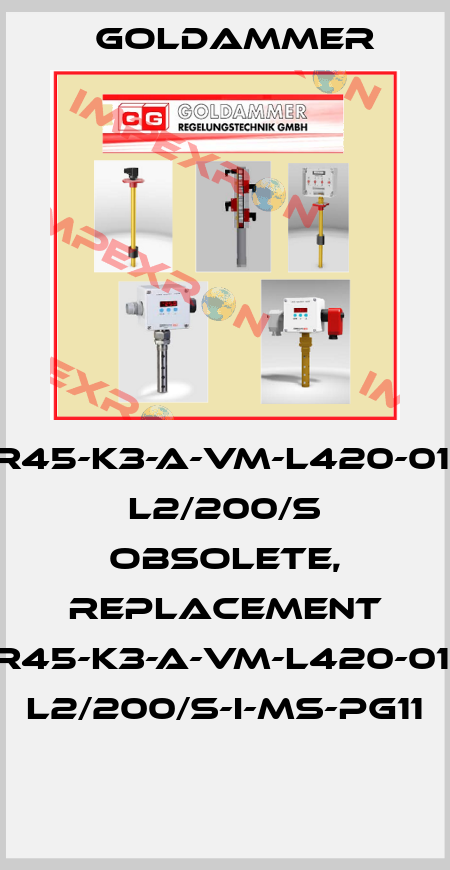 NTR70-SR45-K3-A-VM-L420-01-L1/300/S L2/200/S obsolete, replacement NTR70-SR45-K3-A-VM-L420-01-L1/300/S L2/200/S-I-MS-PG11  Goldammer