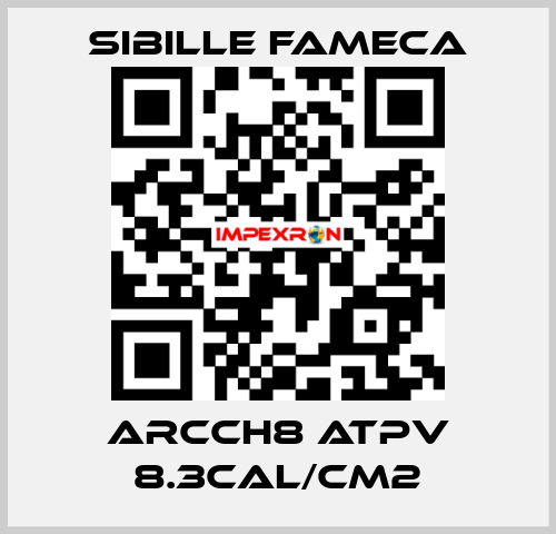 ARCCH8 ATPV 8.3CAL/CM2 Sibille Fameca