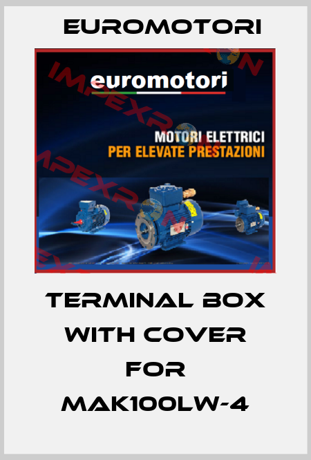 Terminal box with cover for MAK100Lw-4 Euromotori