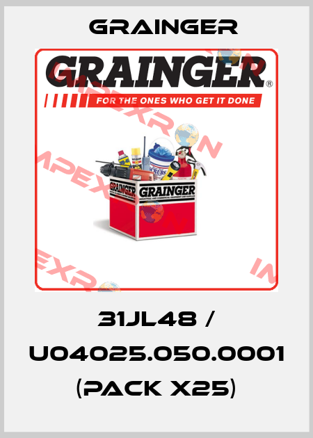 31JL48 / U04025.050.0001 (pack x25) Grainger
