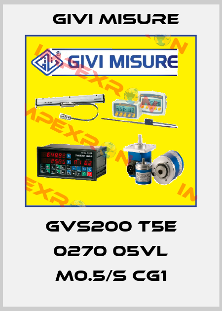 GVS200 T5E 0270 05VL M0.5/S CG1 Givi Misure