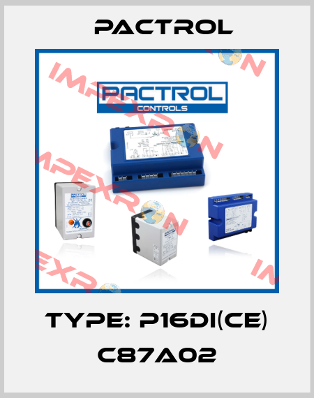 Type: P16DI(CE) C87A02 Pactrol