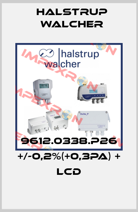 9612.0338.P26 +/-0,2%(+0,3Pa) + LCD Halstrup Walcher