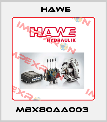 MBX80AA003  Hawe