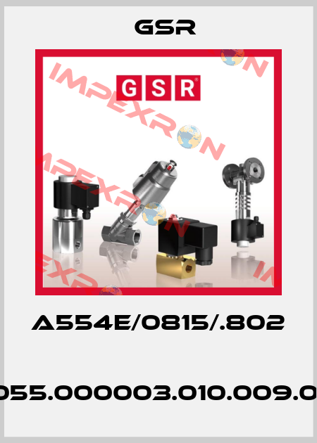 A554E/0815/.802  (G055.000003.010.009.010) GSR