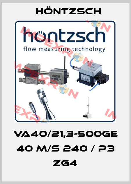 VA40/21,3-500GE 40 m/s 240 / p3 ZG4 Höntzsch