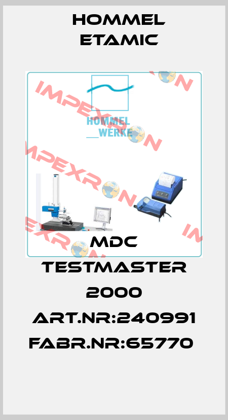 MDC TESTMASTER 2000 ART.NR:240991 FABR.NR:65770  Hommel Etamic