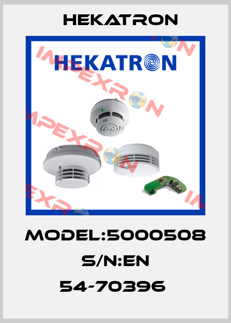 MODEL:5000508 S/N:EN 54-70396  Hekatron
