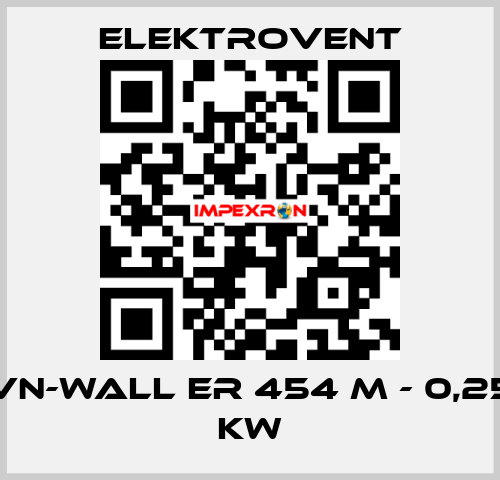 VN-Wall ER 454 M - 0,25 kW ELEKTROVENT