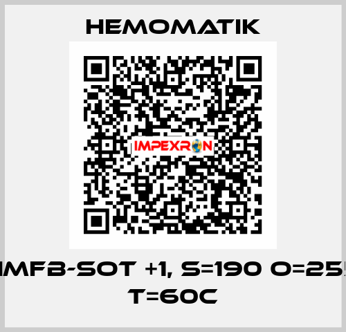 HMFB-SOT +1, S=190 O=255 T=60C Hemomatik
