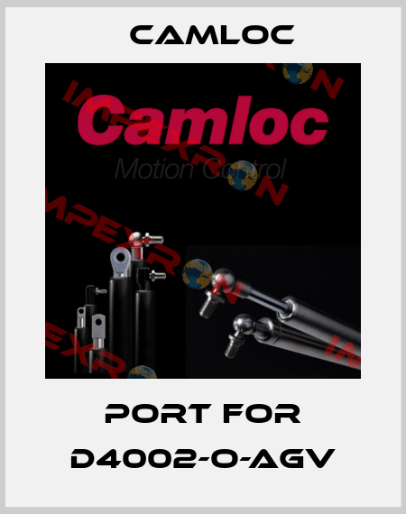 Port for D4002-O-AGV Camloc