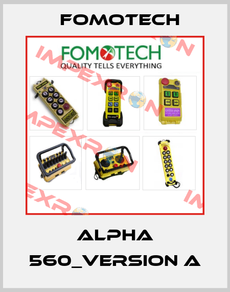 Alpha 560_version A Fomotech