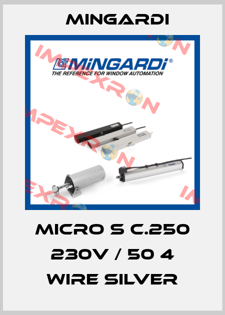 MICRO S C.250 230V / 50 4 WIRE SILVER Mingardi