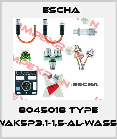 8045018 Type AL-WWAK5P3.1-1,5-AL-WAS5/S370 Escha