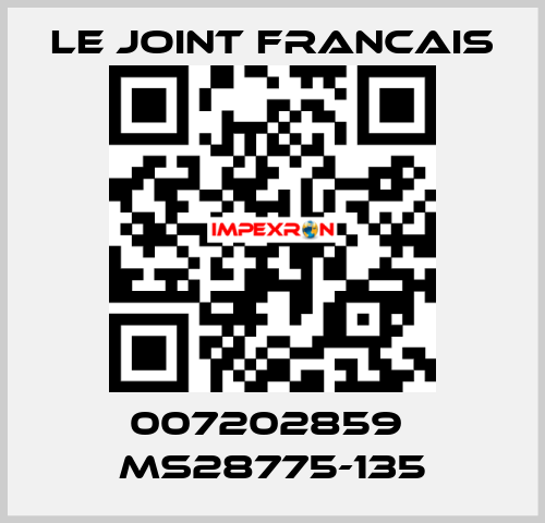 007202859  MS28775-135 LE JOINT FRANCAIS