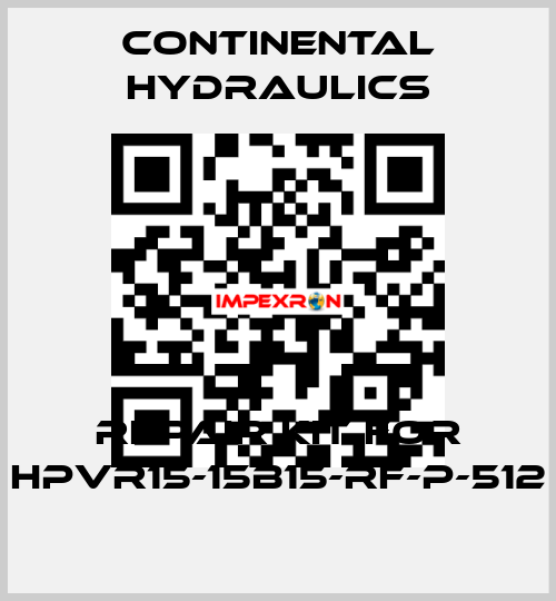 Repair kit for HPVR15-15B15-RF-P-512 Continental Hydraulics