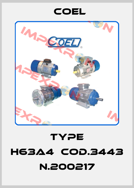 TYPE H63A4　cod.3443  N.200217 Coel