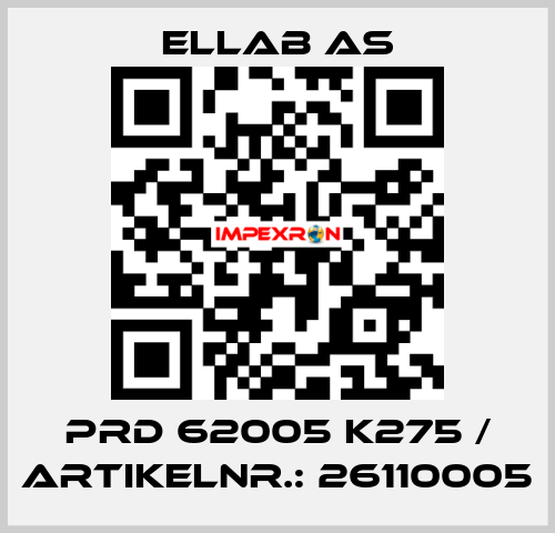 PRD 62005 K275 / Artikelnr.: 26110005 ELLAB AS
