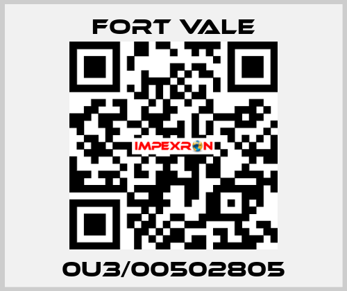 0U3/00502805 Fort Vale