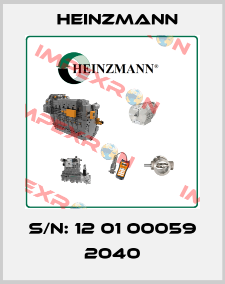 S/N: 12 01 00059 2040 Heinzmann