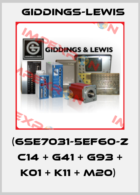 (6SE7031-5EF60-Z C14 + G41 + G93 + K01 + K11 + M20)  Giddings-Lewis