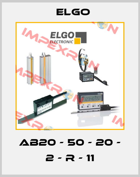 AB20 - 50 - 20 - 2 - R - 11 Elgo